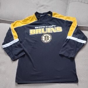 Boston Bruins Black and Gold Long Sleeve Shirt, Women's Bruins Shirt, 3/4 Length